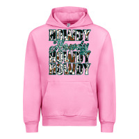 Fuchsia Pink Howdy Cowhide Turquoise Urban Hoodie - Jasminsmagicworld