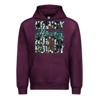 Mauve Wine Howdy Cowhide Turquoise Urban Hoodie - Jasminsmagicworld