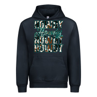 Navy Howdy Cowhide Turquoise Urban Hoodie - Jasminsmagicworld