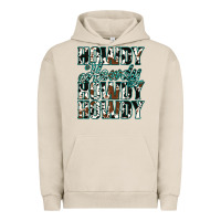 Pigment French Oak Howdy Cowhide Turquoise Urban Hoodie - Jasminsmagicworld
