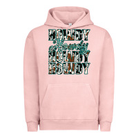 Pigment Salmon Howdy Cowhide Turquoise Urban Hoodie - Jasminsmagicworld