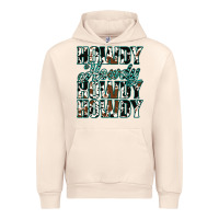 Sandshell Howdy Cowhide Turquoise Urban Hoodie - Jasminsmagicworld