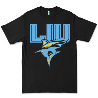 Black long island university sharks Premium Tee - linhVisuals