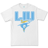 White long island university sharks Premium Tee - linhVisuals