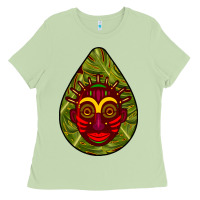 African Masks Teardrop  7 Ladies Tee | Teevron