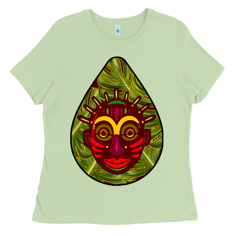 African Masks Teardrop  7 Ladies Tee by BundleAndBundleShop | Teevron