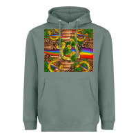 St Patricks Day Horseshoe Shamrock Rainbow Gold Heavyweight Hoodie | Teevron