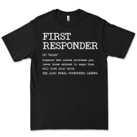Black first responder  definition design Premium Tee - linhVisuals