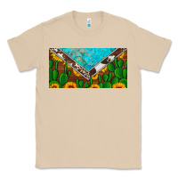 Mushroom cactus sunflower cowhide and turquoise license plate Classic Tee - Artiststas