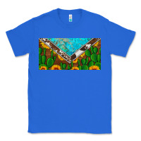 True Royal cactus sunflower cowhide and turquoise license plate Classic Tee - Artiststas