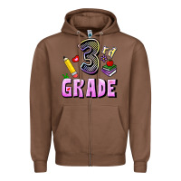 Chestnut Third Grade Zipper Hoodie - RanaPortraitStore