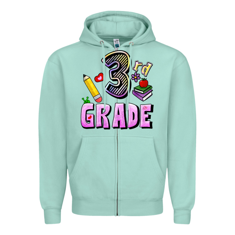 Third Grade Zipper Hoodie by RanaPortraitStore | Teevron