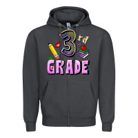 Smoke Third Grade Zipper Hoodie - RanaPortraitStore