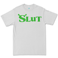 Dove Grey SHREK SLUT GREEN SHIRT Premium Tee - linhVisuals