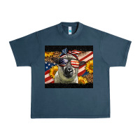 Midnight Navy Western 4th Of July Sheep Urban Heavy Tee - LillyAllenDesigns
