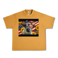 Peanut Butter Western 4th Of July Sheep Urban Heavy Tee - LillyAllenDesigns