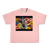 Salmon Western 4th Of July Sheep Urban Heavy Tee - LillyAllenDesigns