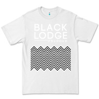 White twin peaks inspired japanese black lodge Premium Tee - linhVisuals