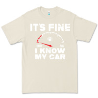 Bone Empty gas gauge it’s fine i know my car low fuel joke Premium Tee - linhVisuals
