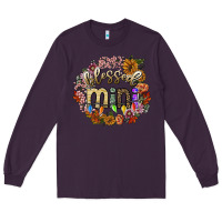 Plum blessed mini Long Sleeve Tee - SublimationCraftShop
