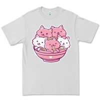 Dove Grey kawaii cat ramen   cute gift Premium Tee - linhVisuals
