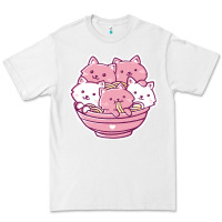 White kawaii cat ramen   cute gift Premium Tee - linhVisuals