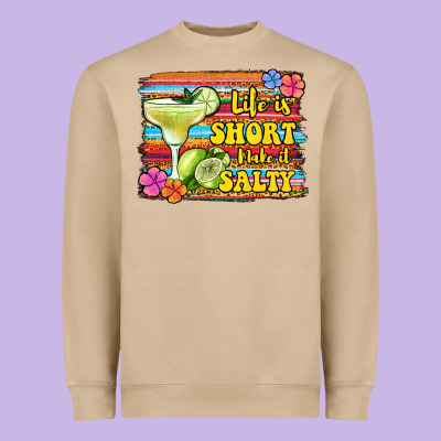 Life Is Short Make It Salty 1 Heavyweight Sweatshirt Designed By Jasminsmagicworld