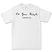 White Fix your heart america Premium Tee - linhVisuals