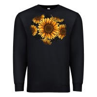 Black sunflower patch Premium Sweatshirt - Jasminsmagicworld
