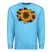 Ocean Blue sunflower patch Premium Sweatshirt - Jasminsmagicworld