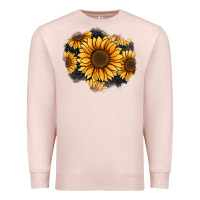 Pale Pink sunflower patch Premium Sweatshirt - Jasminsmagicworld
