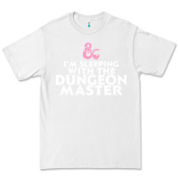 White I'm sleeping with the dungeon master Premium Tee - linhVisuals