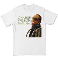White Charlie Wilson Premium Tee - linhVisuals