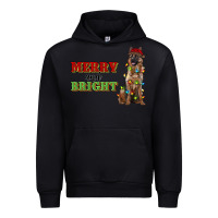 Black merry and bright german shepherd Urban Hoodie - RanaPortraitStore