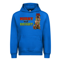 Cobalt merry and bright german shepherd Urban Hoodie - RanaPortraitStore