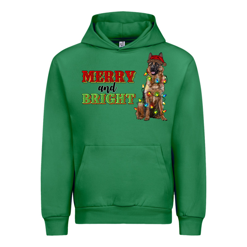 Merry And Bright German Shepherd Urban Hoodie by RanaPortraitStore | Teevron