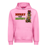Fuchsia Pink merry and bright german shepherd Urban Hoodie - RanaPortraitStore