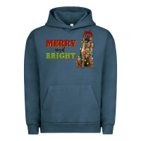 Pigment Midnight Navy merry and bright german shepherd Urban Hoodie - RanaPortraitStore
