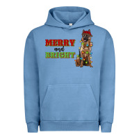 Pigment Pebble Blue merry and bright german shepherd Urban Hoodie - RanaPortraitStore