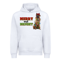 White merry and bright german shepherd Urban Hoodie - RanaPortraitStore