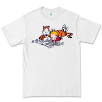 White calvin Premium Tee - linhVisuals