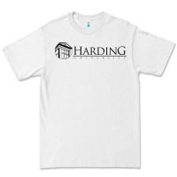 White Harding University Premium Tee - linhVisuals