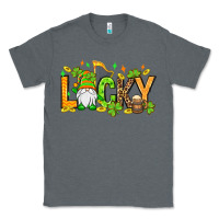 Charcoal Heather St. Patrick's Lucky gnome Classic Tee - OliviaCreatesArt