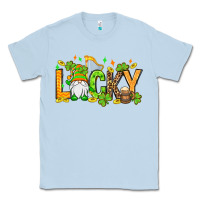 Dusty Blue St. Patrick's Lucky gnome Classic Tee - OliviaCreatesArt