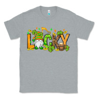 Heather Grey St. Patrick's Lucky gnome Classic Tee - OliviaCreatesArt