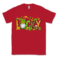 Red St. Patrick's Lucky gnome Classic Tee - OliviaCreatesArt