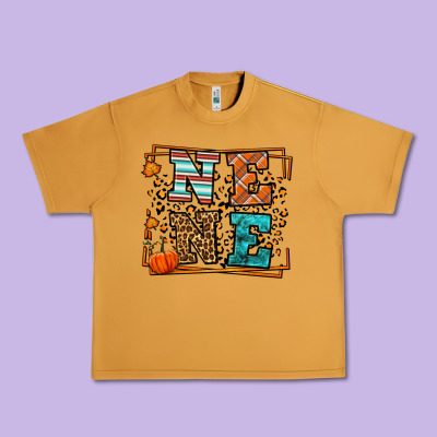 Fall Autumn Leopard Nene Urban Heavy Tee Designed By Lillyallendesigns