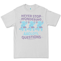 Dove Grey axolotl questions Premium Tee - linhVisuals