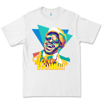 White stevie wonder vintage Premium Tee - linhVisuals