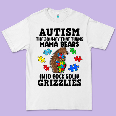 Autism Grizzlies Premium Tee Designed By Fadigitalartstudio